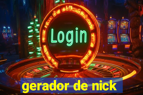 gerador de nick